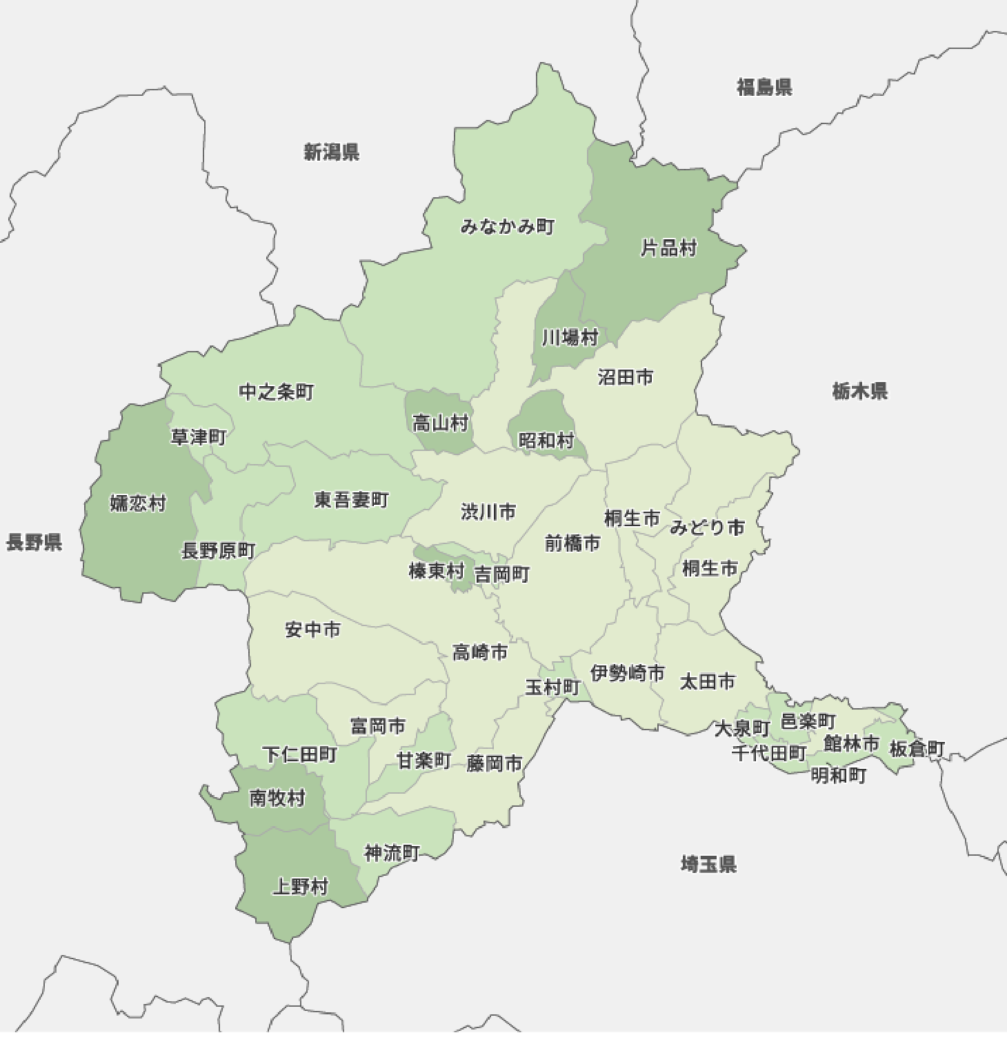 無料出張査定可能地域のマップ